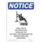 Signmission OSHA Notice, 7" Height, Pool Spa Is Equipped Sign With Symbol, 7" X 5", Portrait OS-NS-D-57-V-17702 - alternate 1